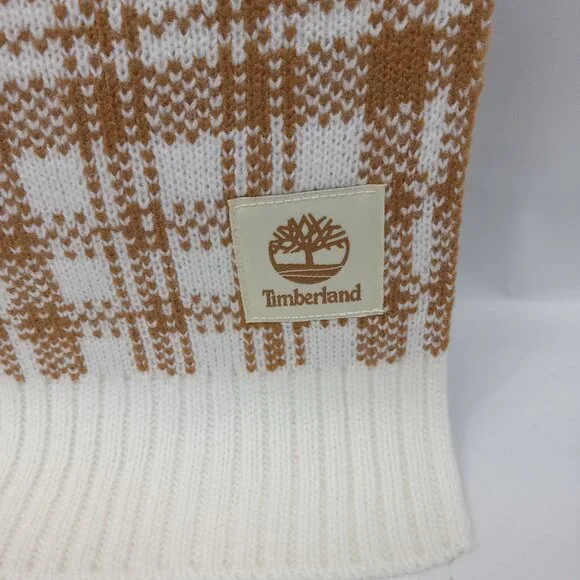Timberland Plaid Pattern Knit Scarf NWT - Picture 2 of 6